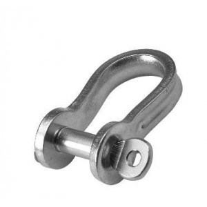 Safety cut lyre shackle