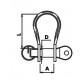 Safety cut lyre shackle