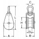 stainless steel pulley 1 sheave diagram