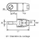 Stainless steel eye for Dyneema rope rigging