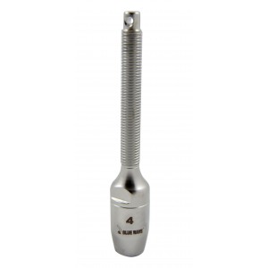 stainless steel threaded end for textile rigging