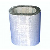 Aluminium oval sleeve DIN 3093