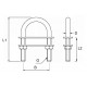 Cadene en U - dessin technique