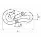 Mousqueton pompier en inox A4