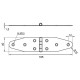 long hinge technical drawing