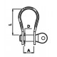 “Standard" lyre cut shackle