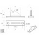 Mechanically welded plate technical drawing