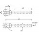 crimp with machined fixed fork terminal