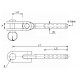 crimp terminal with toggle fork IS