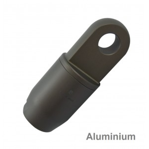 Aluminium eye for dyneema rigging