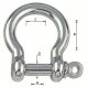 “Standard" forged stainless steel lyre shackle