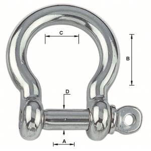 Manille inox lyre standard