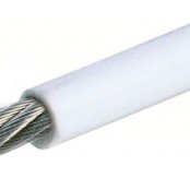 white coated stainless steel cable