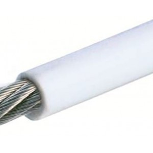 white coated stainless steel cable