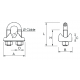 U-bolt cable clamp