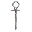 Eye bolt with base - wood screw
