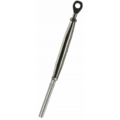 Crimp closed body turnbuckle with eye/terminal - INOX system