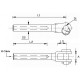 Design" terminal with fixed welded fork - INOX System