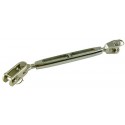 Bronze open body turnbuckle with fixed fork/toggle fork