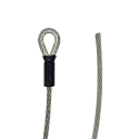 Élingue inox Ø6mm - cosse coeur / terminaison libre
