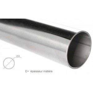 SOURCING MAP Tube Rond Acier Inox 304 10mm OD 0.5mm Épaisseur 250mm