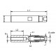 Design" swageless terminal with R tapping.