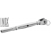 "Design" crimp turnbuckle fixed fork/terminal - INOX System