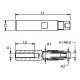 “Design" swageless M6 Right thread terminal - INOX System