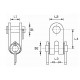 Toggle fork universal joint