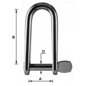 Stainless steel forged straight “quick’ shackle