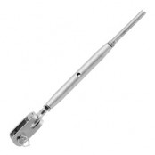 Crimp turnbuckle, closed body, toggle fork/terminal