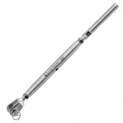 Crimp closed body turnbuckle welded fixed fork/terminal