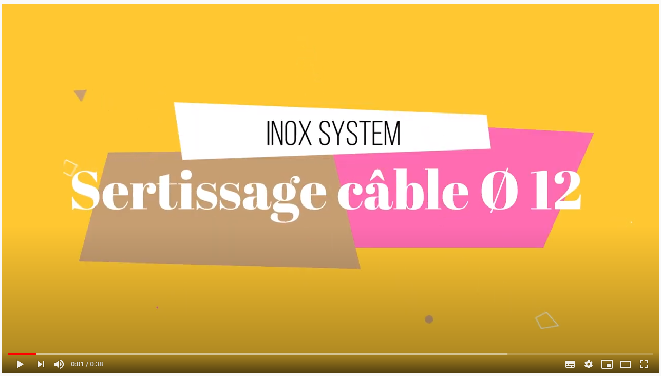 sertissage câble inox