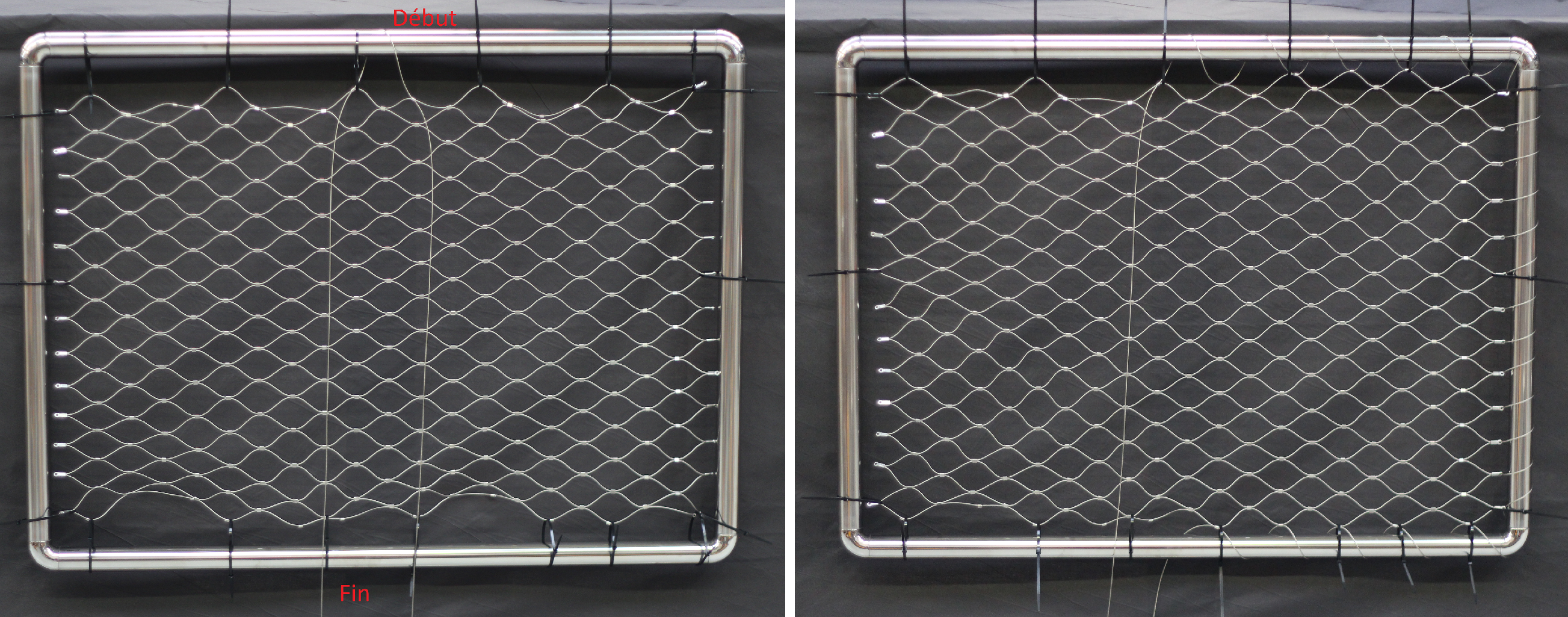 How to install a stainless steel net? - SARL INOX SYSTEM